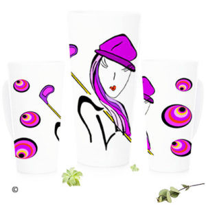 mug conique xxl golf art time pop fashion cadeau
