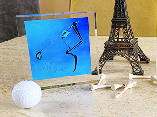 Small Paintings Plexi - GolF.ArT.time. 