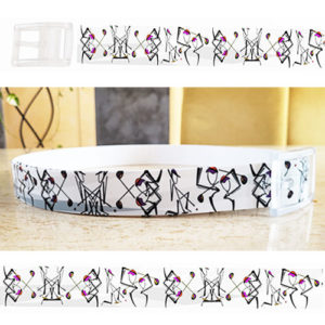 Ceinture Golf Ethnik Style. Skimp par Anne fil. Golf Art Time